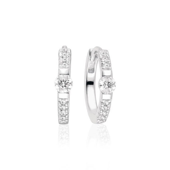 Product Image for Sif Jakobs ELLERA UNO MEDIO EARring weiße Zirkoner (Silber)