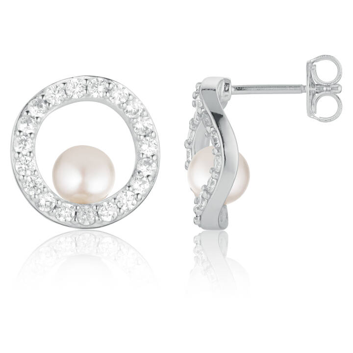 PONZA CIRCOLO Ohrring in der Gruppe Ohrringe / Perlenohrringe bei SCANDINAVIAN JEWELRY DESIGN (SJ-E12348-PCZ)