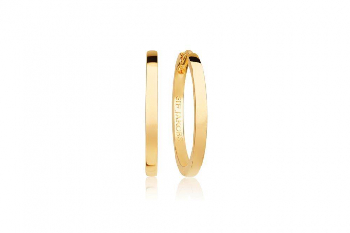 ELLERA PIANURA X-GRANDE Ohrring (Gold) in der Gruppe Ohrringe / Goldohrringe bei SCANDINAVIAN JEWELRY DESIGN (SJ-E22030-SG)