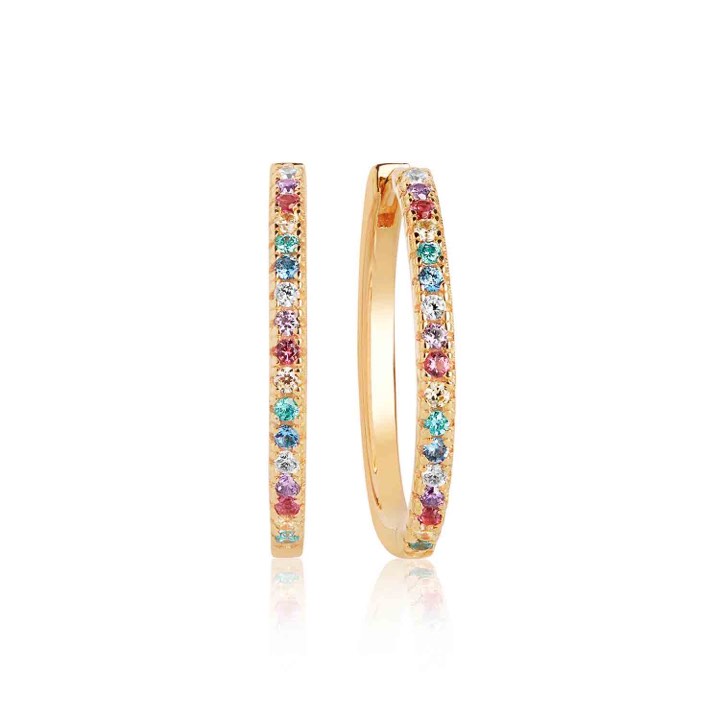 Product Image for Sif Jakobs ELLERA X-GRANDE Ohrring mehrfarbige Zirkoner (Gold)