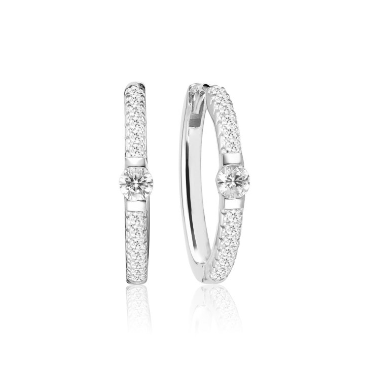 Product Image for Sif Jakobs ELLERA UNO GRANDE Ohrring weiße Zirkoner (Silber)
