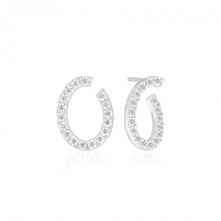 Product Image for Sif Jakobs Ellisse Ovale - med vita zirkoner Ohrring