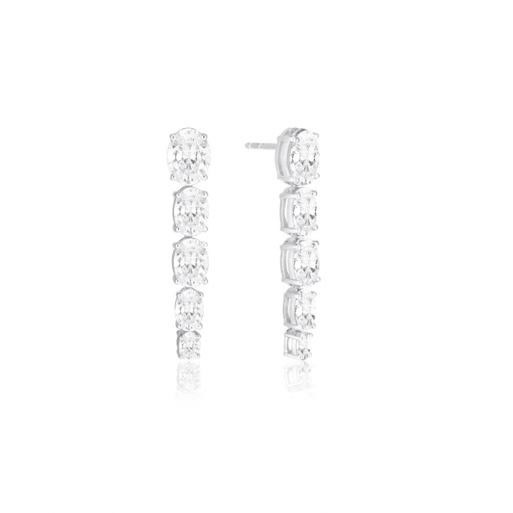 Product Image for Sif Jakobs Ellisse Cinque - med vita zirkoner Ohrring
