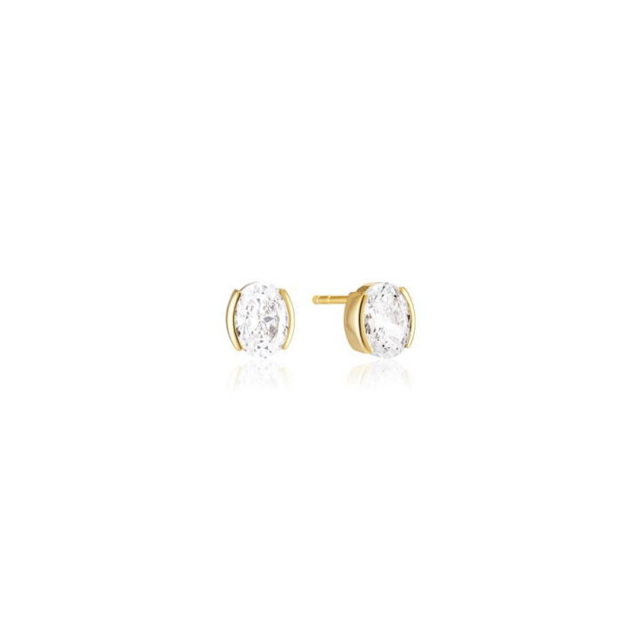 Product Image for Sif Jakobs Ellisse Carezza - 18k Goldpläterade, med vita zirkoner Ohrring
