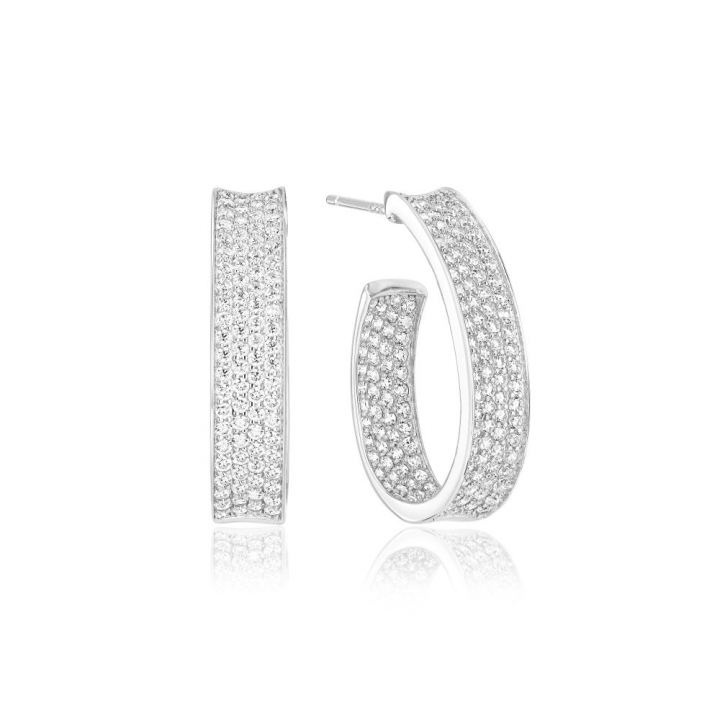 Product Image for Sif Jakobs Feline Concavo - med vita zirkoner Ohrring