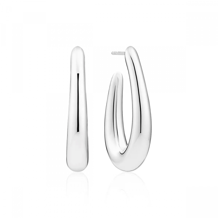 GOCCIA PIANURA GRANDE Earrings Silver in der Gruppe Ohrringe / Silberohrringe  bei SCANDINAVIAN JEWELRY DESIGN (SJ-E2485)