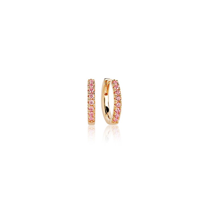 Product Image for Sif Jakobs ELLERA MEDIO Ohrring Rosa Zirkoner (Gold)