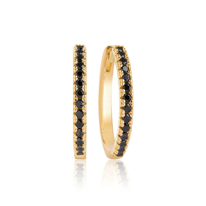 Product Image for Sif Jakobs ELLERA GRANDE Ohrring schwarze Zirkoner (Gold)