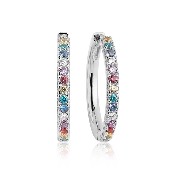 Product Image for Sif Jakobs ELLERA GRANDE Ohrring mehrfarbige Zirkoner (Silber)