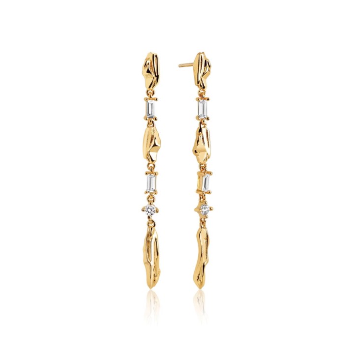 Product Image for Sif Jakobs VULCANELLO LUNGO GRANDE Ohrring weiße Zirkoner (Gold)