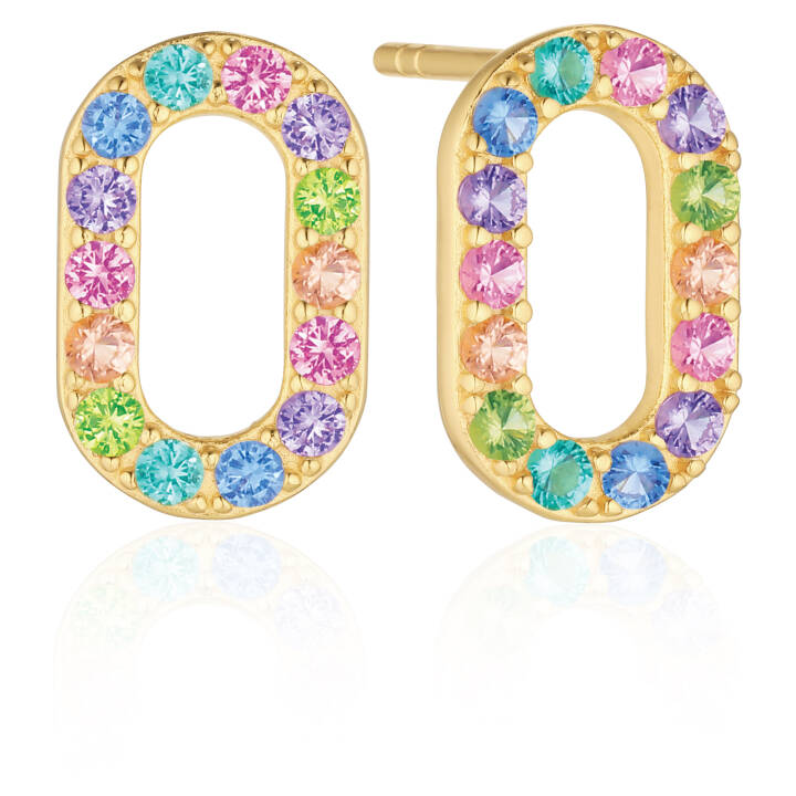 CAPIZZI Ohrring in der Gruppe Ohrringe / Goldohrringe bei SCANDINAVIAN JEWELRY DESIGN (SJ-E42208-XCZ-YG)