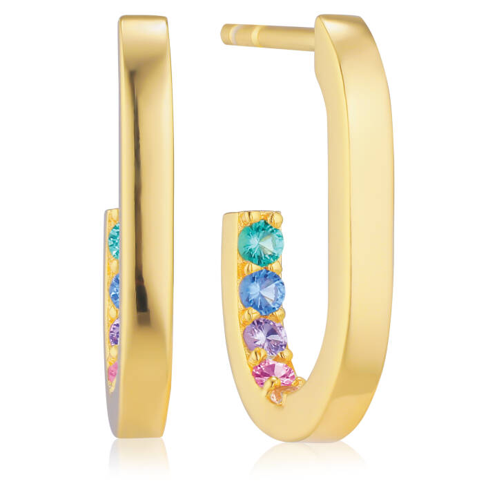 CAPIZZI PICCOLO Ohrring in der Gruppe Ohrringe / Goldohrringe bei SCANDINAVIAN JEWELRY DESIGN (SJ-E42210-XCZ-YG)