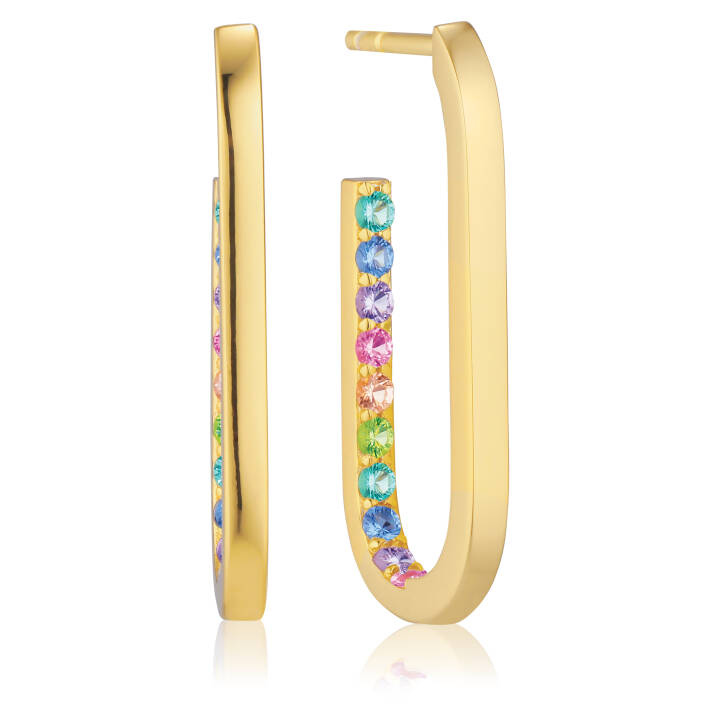 CAPIZZI MEDIO Ohrring in der Gruppe Ohrringe / Goldohrringe bei SCANDINAVIAN JEWELRY DESIGN (SJ-E42212-XCZ-YG)