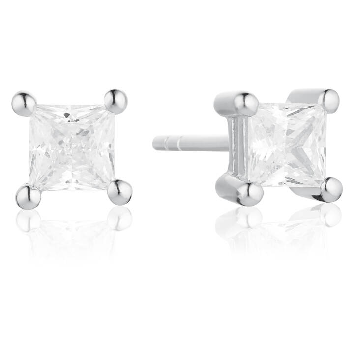 ELLERA QUADRATO Ohrring in der Gruppe Ohrringe / Silberohrringe  bei SCANDINAVIAN JEWELRY DESIGN (SJ-E42277-CZ)