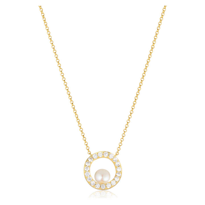 PONZA CIRCOLO Halsketten in der Gruppe Halsketten / Goldhalsketten bei SCANDINAVIAN JEWELRY DESIGN (SJ-N12348-PCZ-YG)