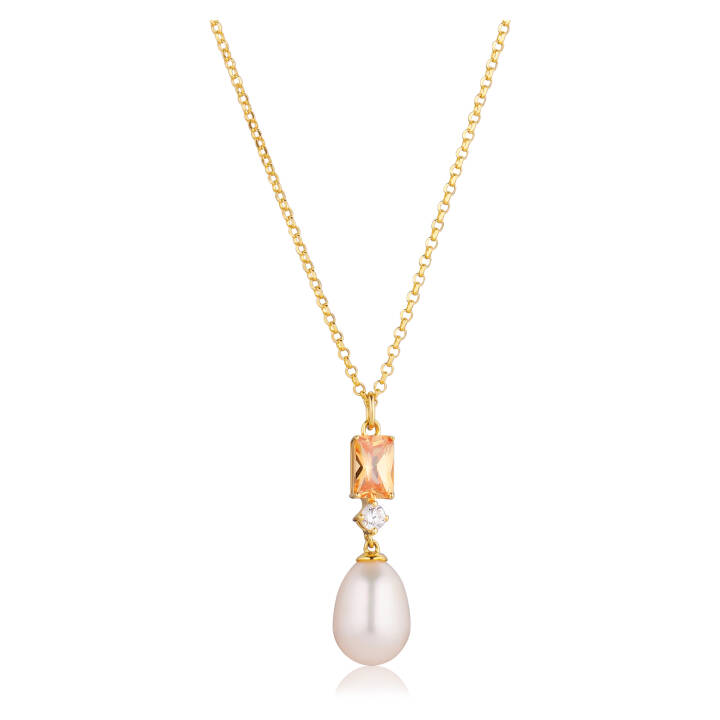 GALATINA Halsketten in der Gruppe Halsketten / Goldhalsketten bei SCANDINAVIAN JEWELRY DESIGN (SJ-N12381-PCH-YG)