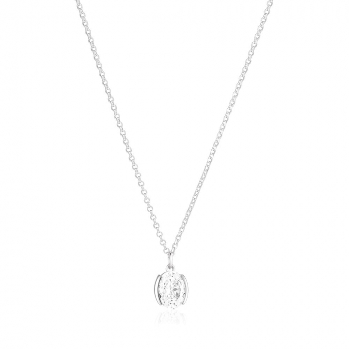 Product Image for Sif Jakobs Ellisse Carezza - med vita zirkoner Halsketten