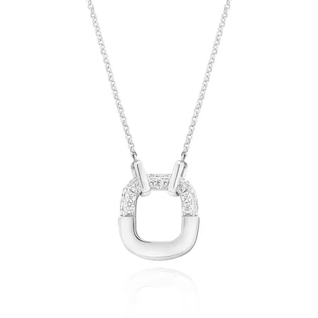 MARATEA Necklace Silver in der Gruppe Halsketten / Silberhalsketten bei SCANDINAVIAN JEWELRY DESIGN (SJ-N2453-CZ)