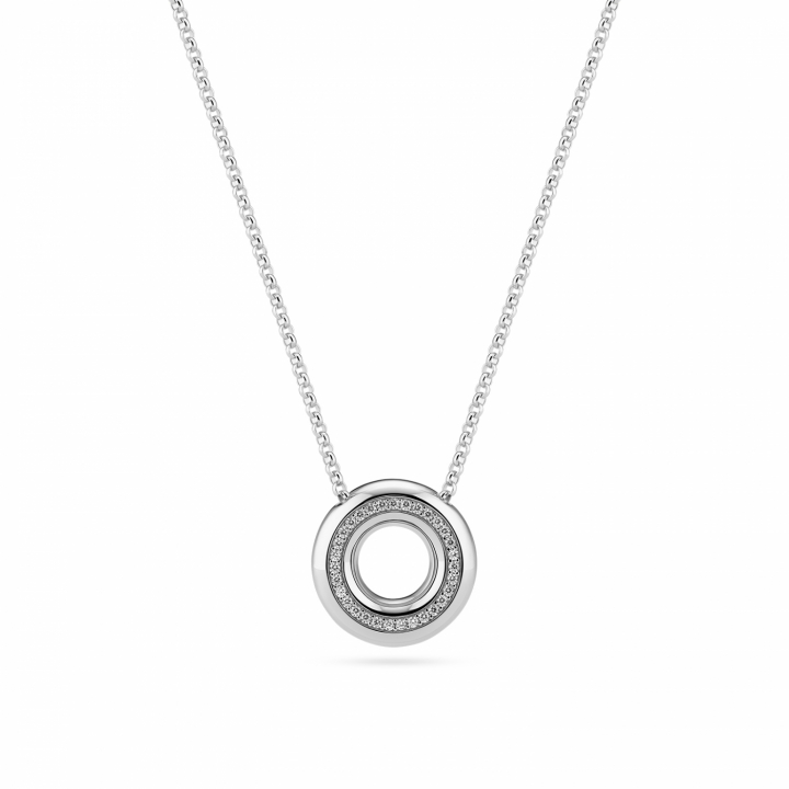 PALERMO NECKLACE Silver in der Gruppe Halsketten / Silberhalsketten bei SCANDINAVIAN JEWELRY DESIGN (SJ-N2478-CZ)