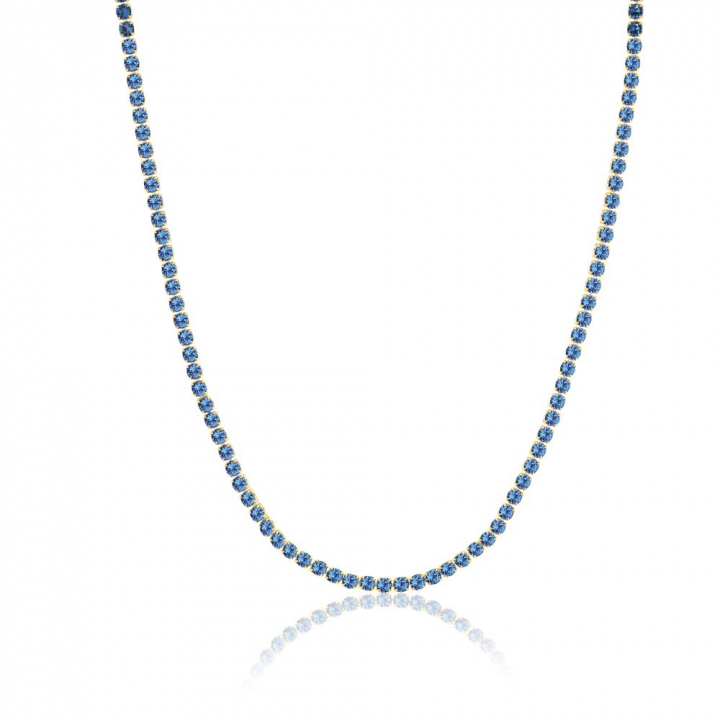 Product Image for Sif Jakobs Ellera Grande - 18k Goldpläterad, med blåa zirkoner Halsketten