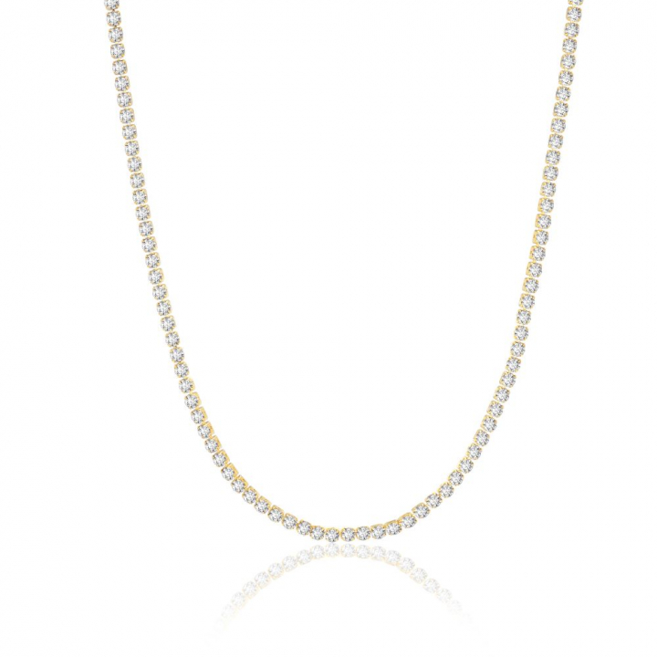 Product Image for Sif Jakobs Ellera Grande - 18k Goldpläterad, med vita zirkoner Halsketten