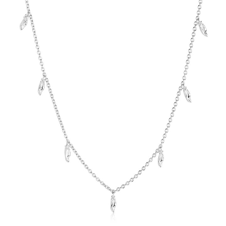 VULCANELLO Halsketten weiße Zirkoner (Silber) in der Gruppe Halsketten / Silberhalsketten bei SCANDINAVIAN JEWELRY DESIGN (SJ-N42024-CZ-SS)