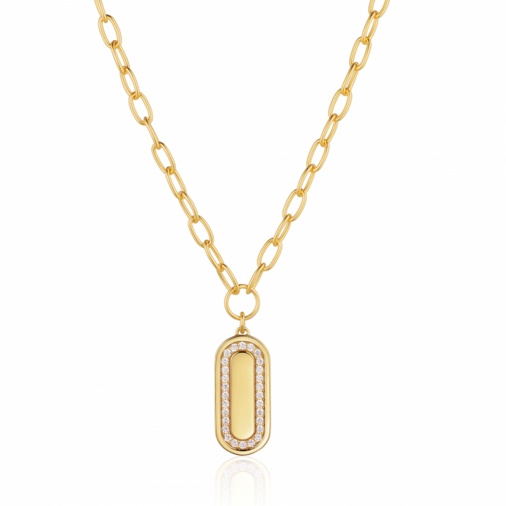 Product Image for Sif Jakobs CAPIZZI GRANDE Halsketten Vita Zirkoner Gold