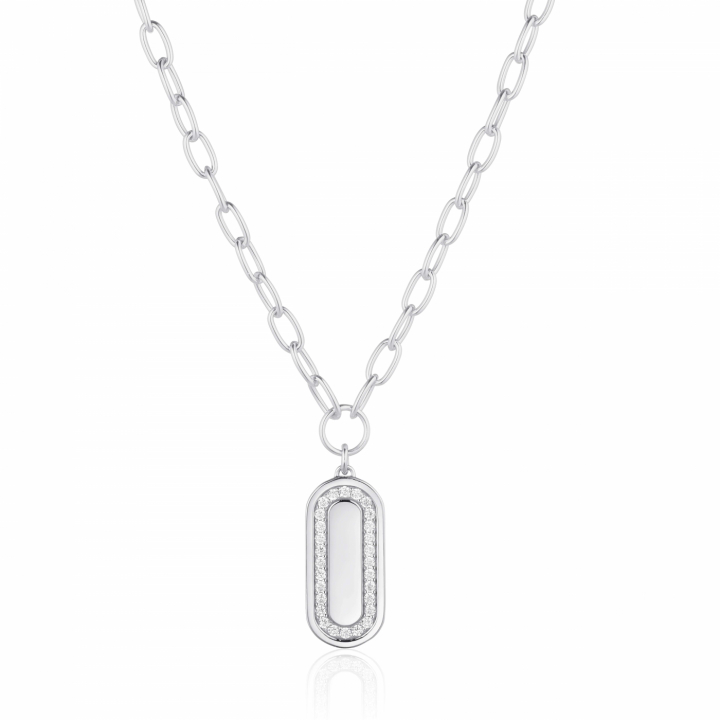 Product Image for Sif Jakobs CAPIZZI GRANDE Halsketten Vita Zirkoner Silber