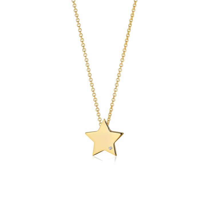 Product Image for Sif Jakobs FOLLINA STELLA Halsketten weiße Zirkoner (Gold) 38-45 cm