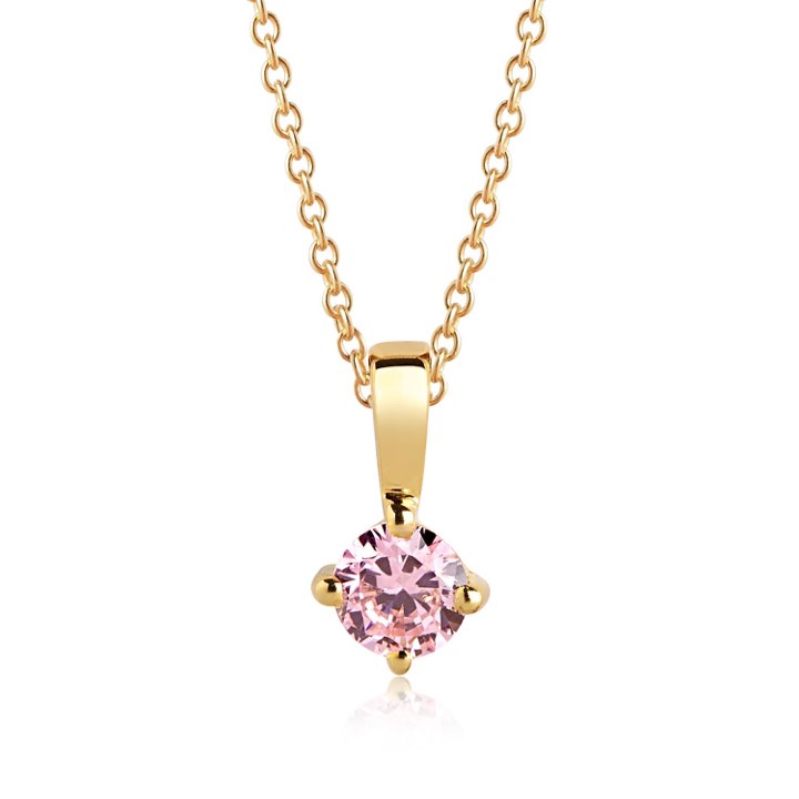 Product Image for Sif Jakobs PRINCESS PICCOLO Halsketten Rosa Zirkoner (Gold) 45 cm