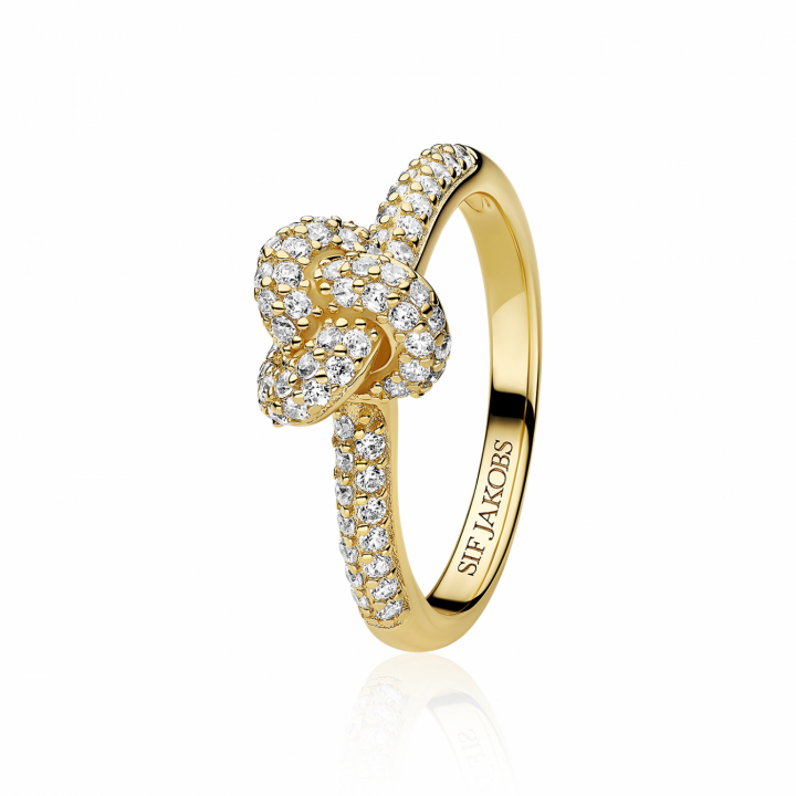 IMPERIA PICCOLO RING in der Gruppe Ringe / Goldringe bei SCANDINAVIAN JEWELRY DESIGN (SJ-R10751-CZ-YG)