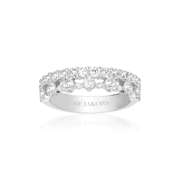 LIVIGNO RING Silver in der Gruppe Ringe / Silberringe bei SCANDINAVIAN JEWELRY DESIGN (SJ-R2367-CZ)