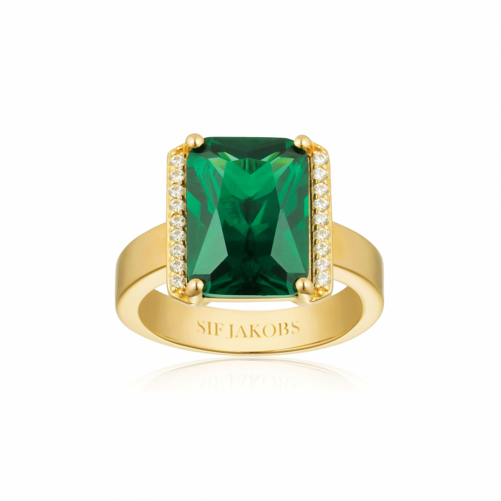 Product Image for Sif Jakobs ROCCANOVA ALTRO GRANDE Ring Grön zirkonia Gold 54
