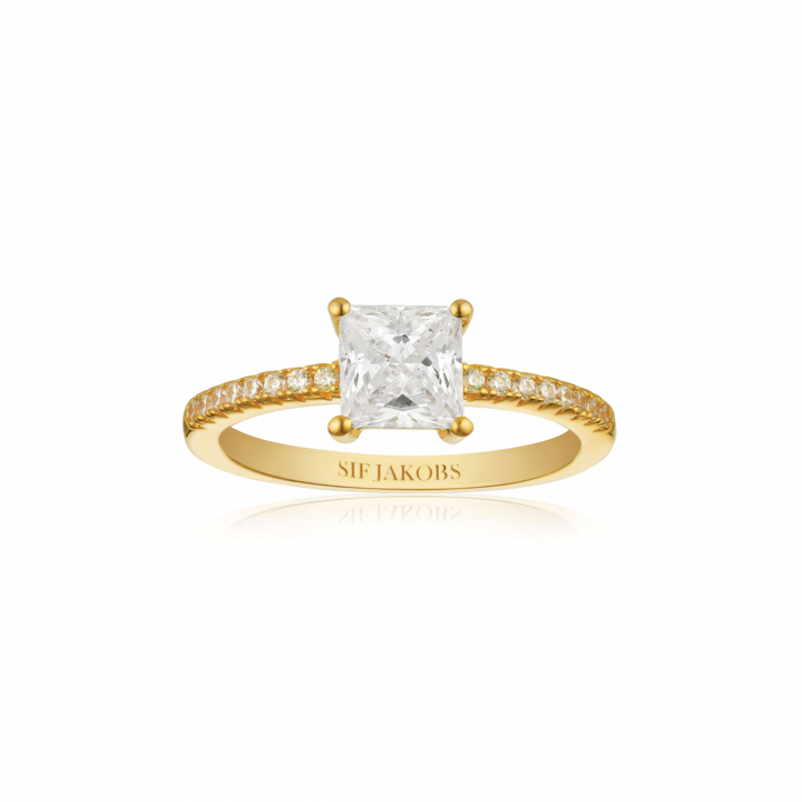Product Image for Sif Jakobs ELLERA QUADRATO Ring Vita Zirkoner Gold 50