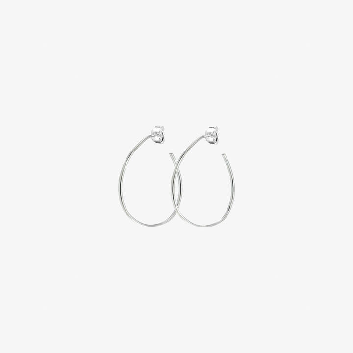 Together small hoops Silber in der Gruppe Ohrringe / Silberohrringe  bei SCANDINAVIAN JEWELRY DESIGN (TOR-E3S000-S)