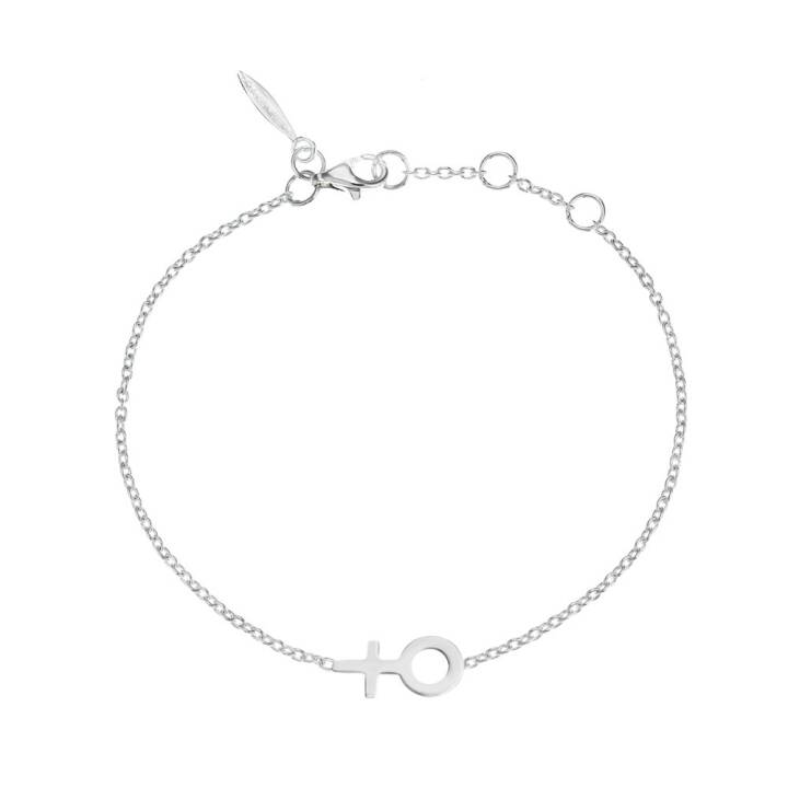 Women Unite small Armbänder Silber in der Gruppe Armbänder / Silberarmbänder bei SCANDINAVIAN JEWELRY DESIGN (WUE-B1S181-S)