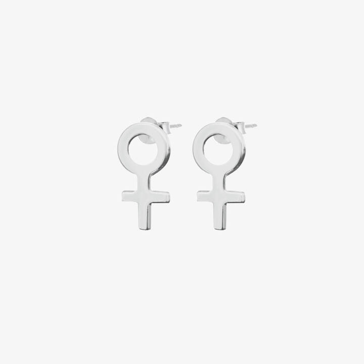 Women Unite Ohrring Silber in der Gruppe Ohrringe / Silberohrringe  bei SCANDINAVIAN JEWELRY DESIGN (WUE-E1M000-S)