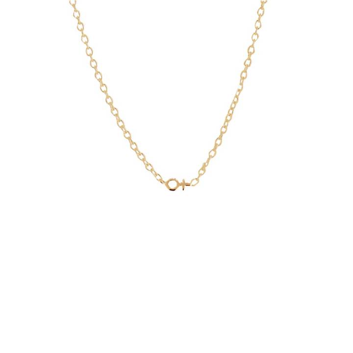 Women Unite drop Halsketten Gold in der Gruppe Halsketten / Goldhalsketten bei SCANDINAVIAN JEWELRY DESIGN (WUE-N10000-G)