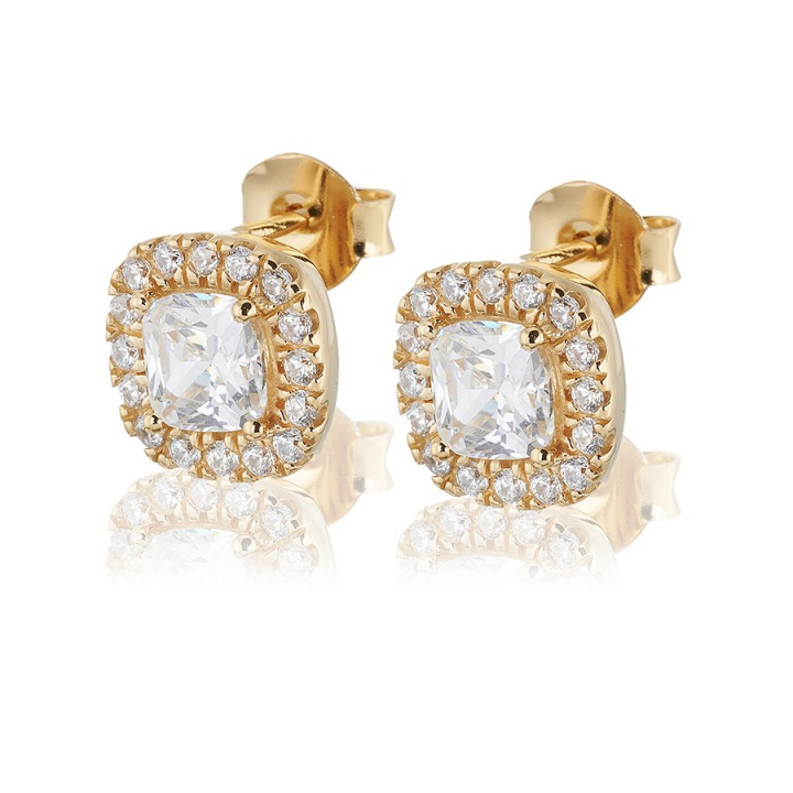 Glamorous Earrings studs Gold in der Gruppe Ohrringe / Goldohrringe bei SCANDINAVIAN JEWELRY DESIGN (gp113)