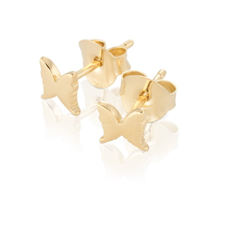 Petite Earrings Gold in der Gruppe Ohrringe / Goldohrringe bei SCANDINAVIAN JEWELRY DESIGN (gp12)
