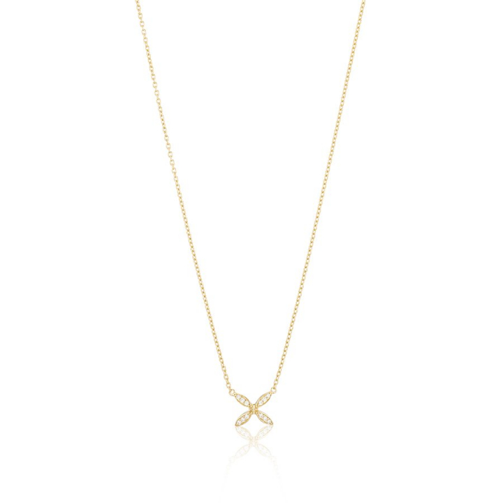 Ellipse mini Necklace Gold in der Gruppe Halsketten / Goldhalsketten bei SCANDINAVIAN JEWELRY DESIGN (gp13)