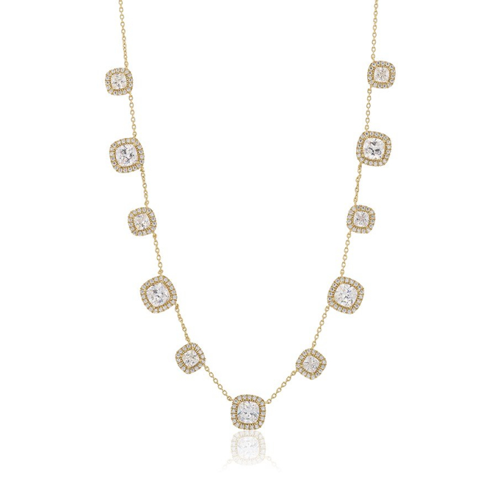 Glamorous -multi Necklace Gold in der Gruppe Halsketten / Goldhalsketten bei SCANDINAVIAN JEWELRY DESIGN (gp149)