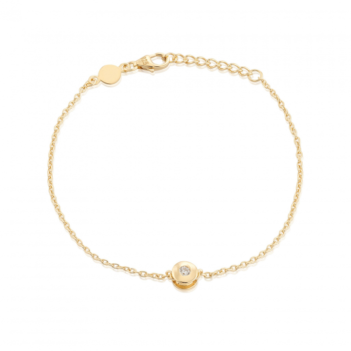 Älskad mini Bracelet Gold in der Gruppe Armbänder / Goldarmbänder bei SCANDINAVIAN JEWELRY DESIGN (gp16)