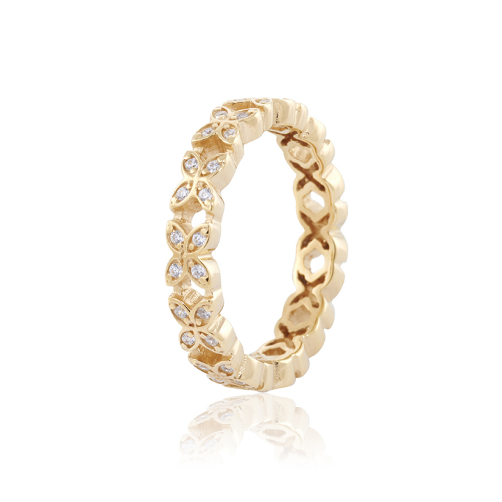 Sparkling ellipse mini Ring Gold in der Gruppe Ringe / Goldringe bei SCANDINAVIAN JEWELRY DESIGN (gp38-R)