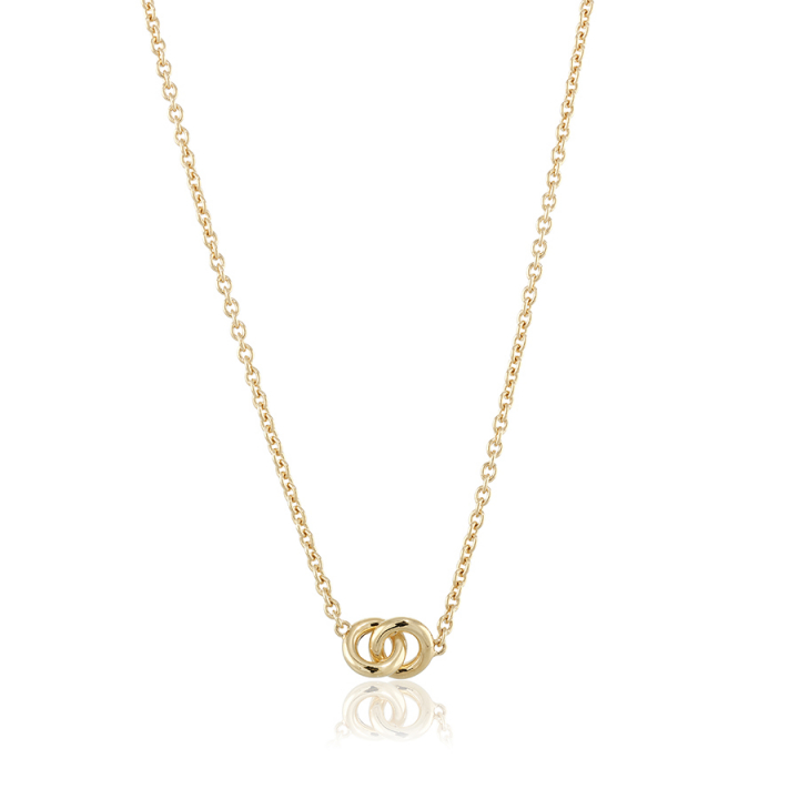The knot mini Necklace Gold in der Gruppe Halsketten / Goldhalsketten bei SCANDINAVIAN JEWELRY DESIGN (gp39)