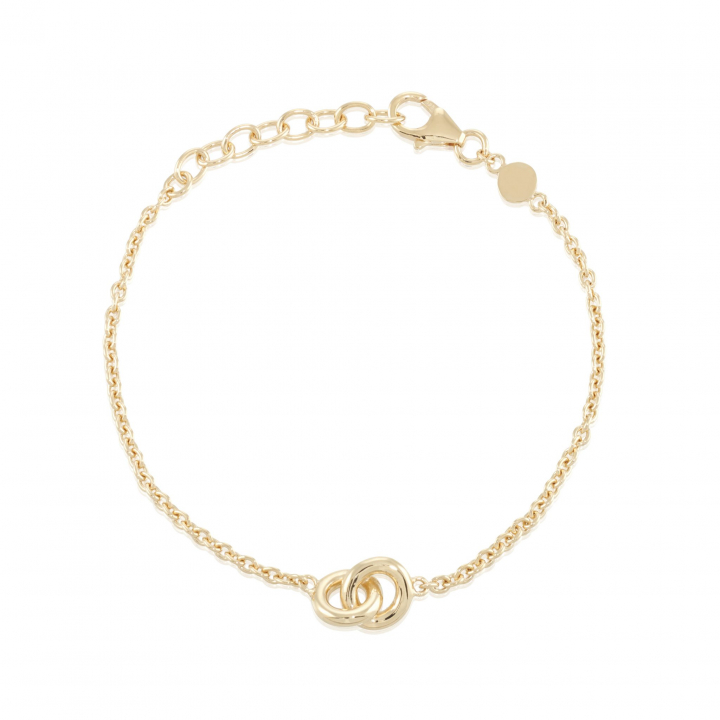 The knot mini Bracelet Gold in der Gruppe Armbänder / Goldarmbänder bei SCANDINAVIAN JEWELRY DESIGN (gp40)