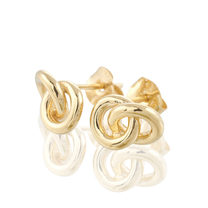 The knot  Earrings Gold in der Gruppe Ohrringe / Goldohrringe bei SCANDINAVIAN JEWELRY DESIGN (gp41)