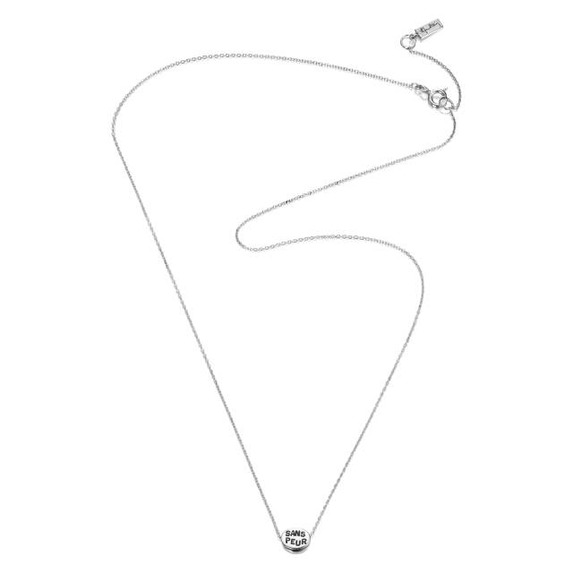 Mini Me Sans Peur Halsketten Silber 42-45 cm