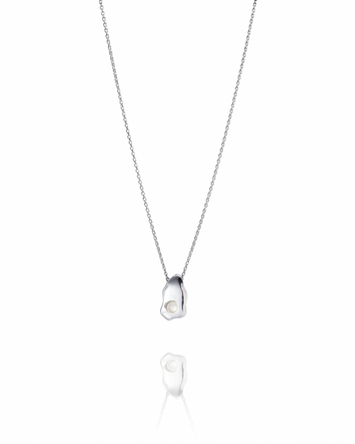 Oyster Halsketten Silber