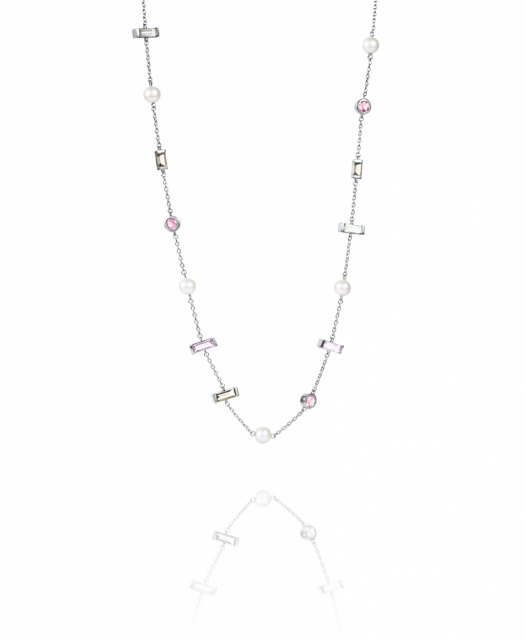 Dreams & Pearls Halsketten Silber